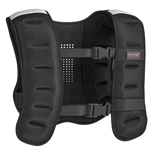 SPORTNOW Weighted Vest, 10 kg Weight Vest with Adjustable Straps, Reflective Strips, Black