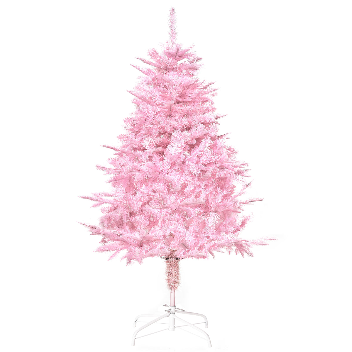 HOMCOM 4FT Artificial Christmas Tree in Pink