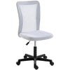 Vinsetto Mesh Office Chair Armless Swivel Executive Computer Desk Chair Adjustable Height Wheels White