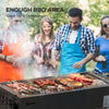Outsunny Portable Charcoal BBQ Grill with Seasoning Baskets for Camping Picnic Hiking