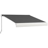 Outsunny 2.5 x 3m Electric Cassette Awning, with Remote - Grey