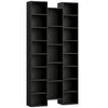 HOMCOM 21-Compartment Bookshelf - Black
