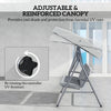 Outsunny Three-Seater Garden Swing Seat - Light Grey