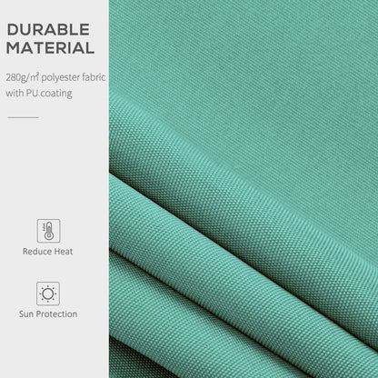 Outsunny Manual Retractable Awning in Greyish Green
