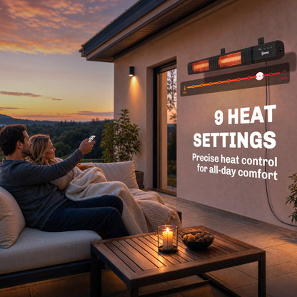 Outsunny 3000 W Electric Infrared Patio Heater in Black