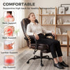 HOMCOM Executive Home Office Chair Reclining Function Footrest Computer Desk Chair High Back, Brown