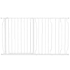 PawHut Extra Wide Dog Safety Gate, with Door Pressure, for Doorways, Hallways, Staircases - White