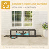 PawHut Outdoor Cat Tunnel, Wooden Play Cat Enclosure, Extendable Pet Run with 3 Doors, for Indoor and Outdoor Use, Grey