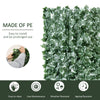 Outsunny 1-Piece Artificial Leaf Hedge Screen Privacy Fence Panel for Garden Outdoor Indoor Decor, Dark Green, 3M x 1.5M