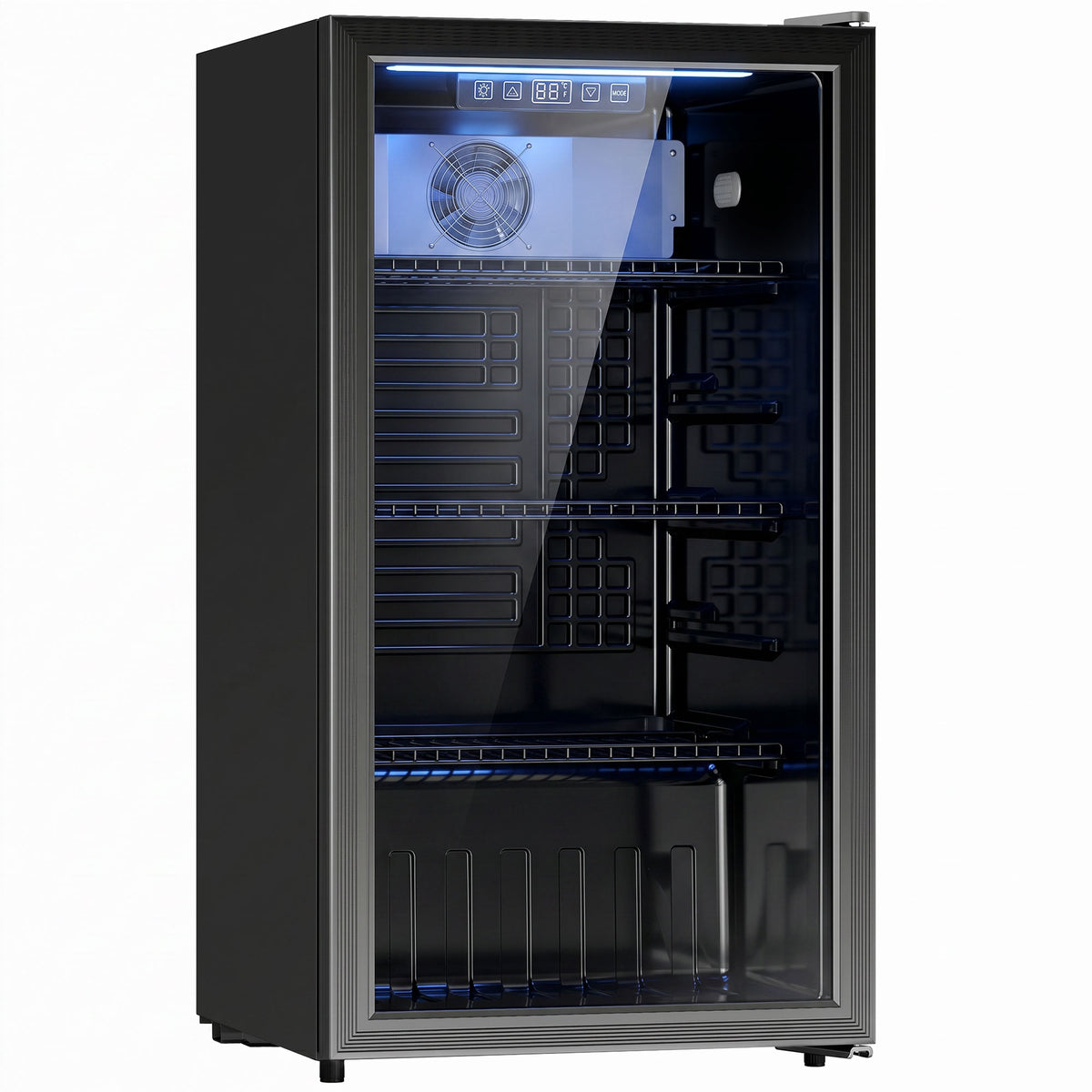 HOMCOM 90L Drinks Fridge in Black