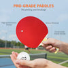 SPORTNOW Portable Table Tennis Set with Four Rackets, Eight Balls, Storage Case