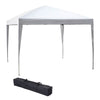 Outsunny 3 x 3M Garden Pop Up Gazebo Height Adjustable Marquee Party Tent Wedding Canopy with Carrying Bag, White