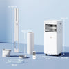 HOMCOM 9000 BTU Portable Air Conditioner for Cooling Dehumidifier Fan, Air Conditioning Unit, with Remote, 24H Timer, Window Mount Kit, R290, A Energy Efficiency