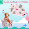 AIYAPLAY Kids Armchair with Flamingo Design, Wooden Frame, for Bedroom, Playroom, Kids Room - Pink