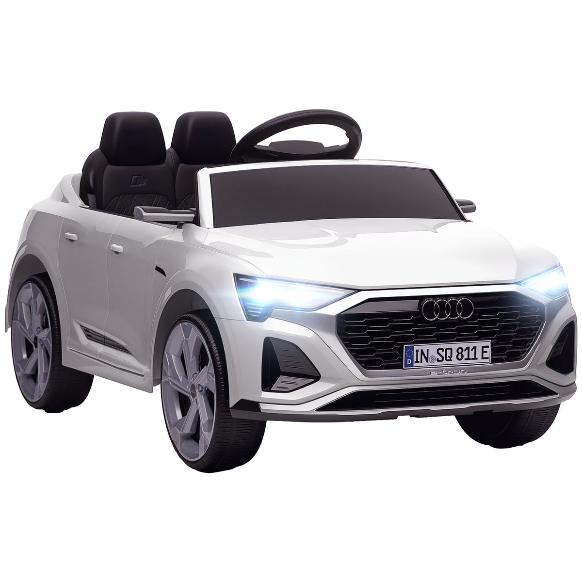 AIYAPLAY Sportback Licensed Ride on Car in White
