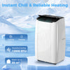 HOMCOM 12000 BTU 5-in-1 Portable Air Conditioner with Cool, Heat, Dehumidifier, Fan, Sleep, WiFi Voice Control, White