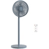 HOMCOM 40 cm Standing Fan, Cooling Floor Fan with 80Â° Oscillating, Adjustable Tilt and Height, 4 Speed, Remote Control, Grey