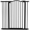 PawHut Pressure Fit Dog Stair Gate No Drilling Safety Gate Auto Close for Doorways, Hallways, 74-94cm Adjustable, 94cm Tall, Black