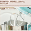 HOMCOM 1300W Kitchen Stand Mixer, with Accessories - Blue