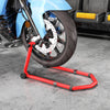 HOMCOM Motorcycle Stand, Front/Rear Paddock Stand, with 390 kg Weight Capacity, Red