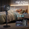 HOMCOM 20 dB Silent Standing Fan for Bedroom, 39