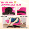 AIYAPLAY Butterfly-Shaped-kids Swivel Chair, Sensory Spinning Chair for Balance, Coordination Training, Pink