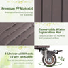 Raised Garden Bed with Lattice Trellis Drainage Plug and Gauge-Brown
