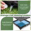 Raised Garden Bed with Trellis Self-Watering Elevated Planter Box with Drain Holes-1 Piece