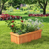 Raised Garden Bed Wooden Planter Box with Detachable Bottom-Orange