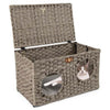 Rattan Pets Set with Cat Bed Cat House and Dog House