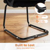 Reception Chairs Set of 2 with Breathable Mesh Back-Black