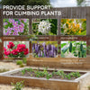 Outsunny Set of Four Spiral Anchor Garden Trellis Panels