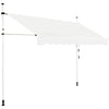 Retractable Telescopic Awning Sun Shade with Manual Crank Handle-Beige