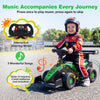 Ride on Car Toddler Sliding Car with 3 Songs Under-Seat Storage-Green
