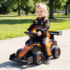 Ride on Car Toddler Sliding Car with 3 Songs Under-Seat Storage-Orange