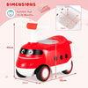 Ride on Push Car for Toddlers Sit to Stand Car with Horn and Storage-Red