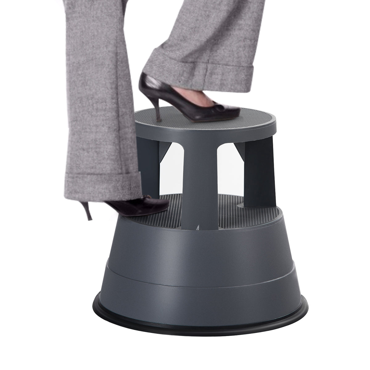 Roller Stool with Casters and Non-slip Rubber Band