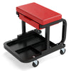 Rolling Creeper Seat with 185 kg Capacity and Universal Casters-Red