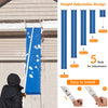 Snow Roof Rake with 5 Section Pole and Anti-slip Handle