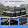 600L Waterproof Rooftop Cargo Carrier Bag Luggage Lock-Grey