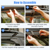 600L Waterproof Rooftop Cargo Carrier Bag Luggage Lock-Grey