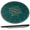 Round Poker Mat for Texas Hold'em 140 cm with Carrying Bag-Green