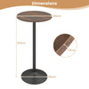 Round Top Pub and Bar Table with MDF Top and Base-1 Piece-Rustic Brown