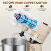 HOMCOM Stand Mixer, 6L 1400W Tilt-Head Food Mixer with 11 Speeds, Pulse & Fermentation Function, LED Display, Cream
