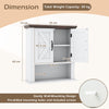 The Rustic Barn Collection - Bathroom Wall Cabinet and 3-Drawer Floor Cabinet costway