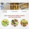 Outsunny 52L Raised Flower Bed Wooden Rectangular Planter Container Box Herb Pot Flower Pot 78L x 35W x 30H (cm)