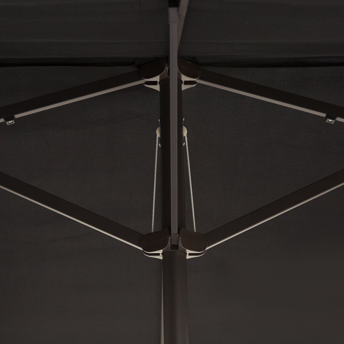 Outsunny 4.6m Double Garden Parasol - Black