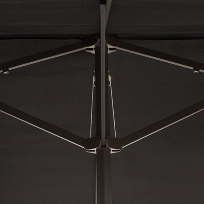 Outsunny 4.6m Double Garden Parasol - Black