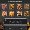 HOMCOM 8L Dual Basket Air Fryer, 8-in-1 Air Fryer Oven with Digital Display, Visible, Timer, Preheat for Oil Free Low Fat Cooking, 2500W, Sync Finish, Sliver