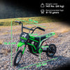 HOMCOM 24V Electric Motorbike with Twist Grip Throttle, Music, Horn, 12
